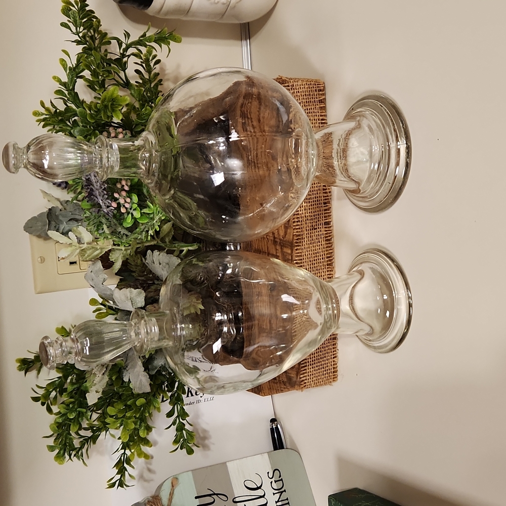 2 Early 60's Apothecary Jars from Pharmacy